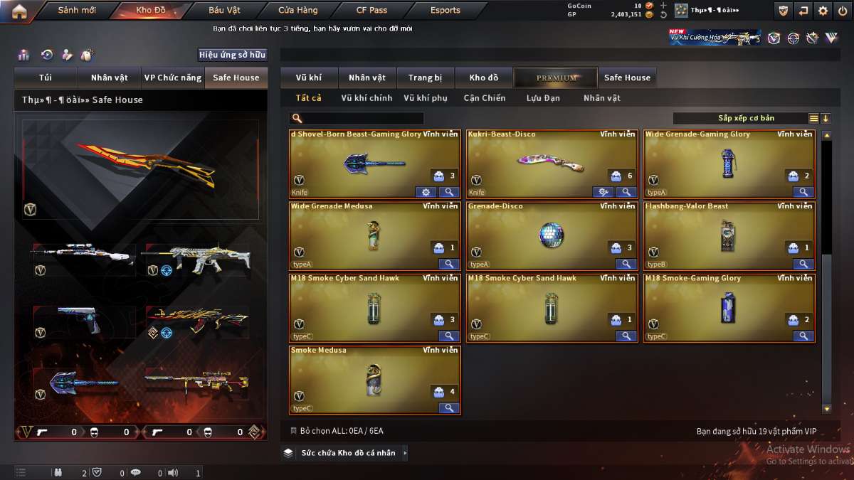 shop acc cf uy tin gia re